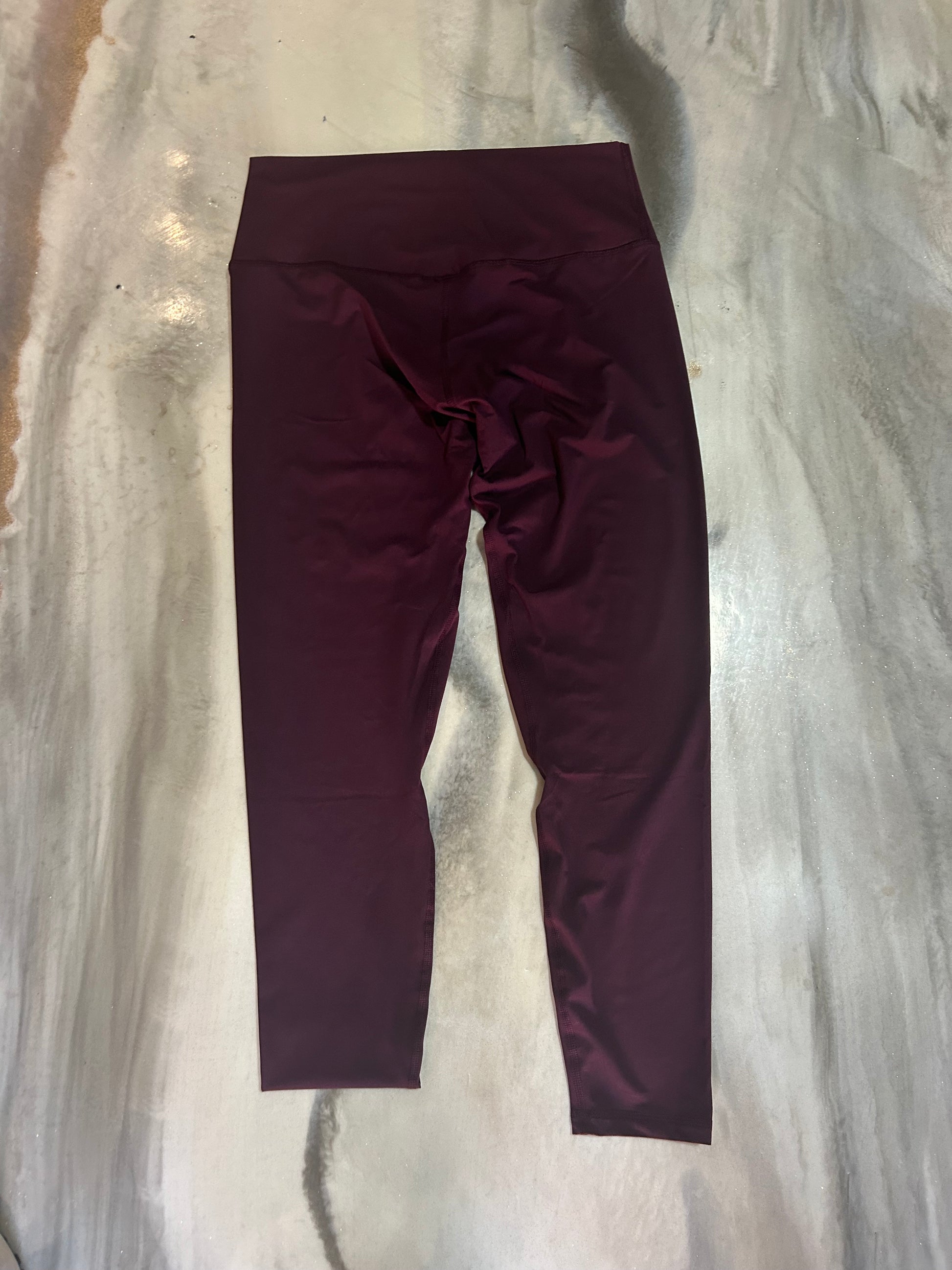Plus Size Two Line Yoga Stitch Full Length Legging
