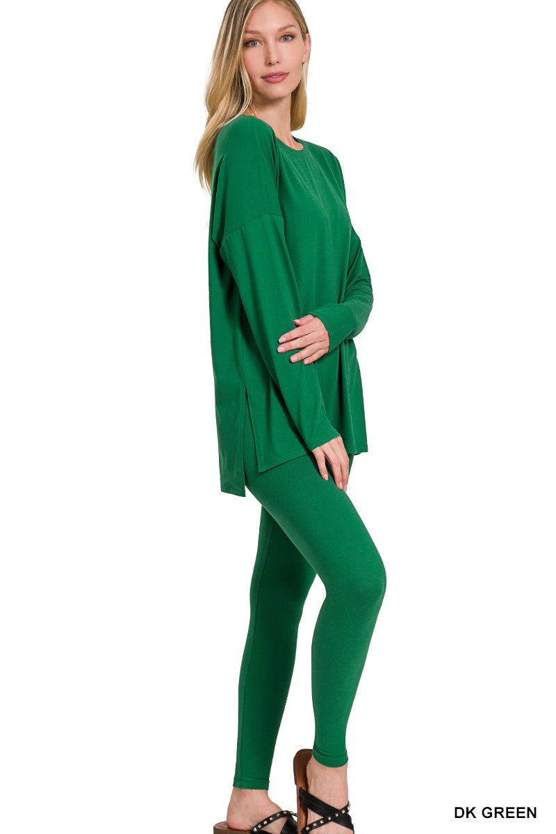 Long Sleeve microfiber loungewear set