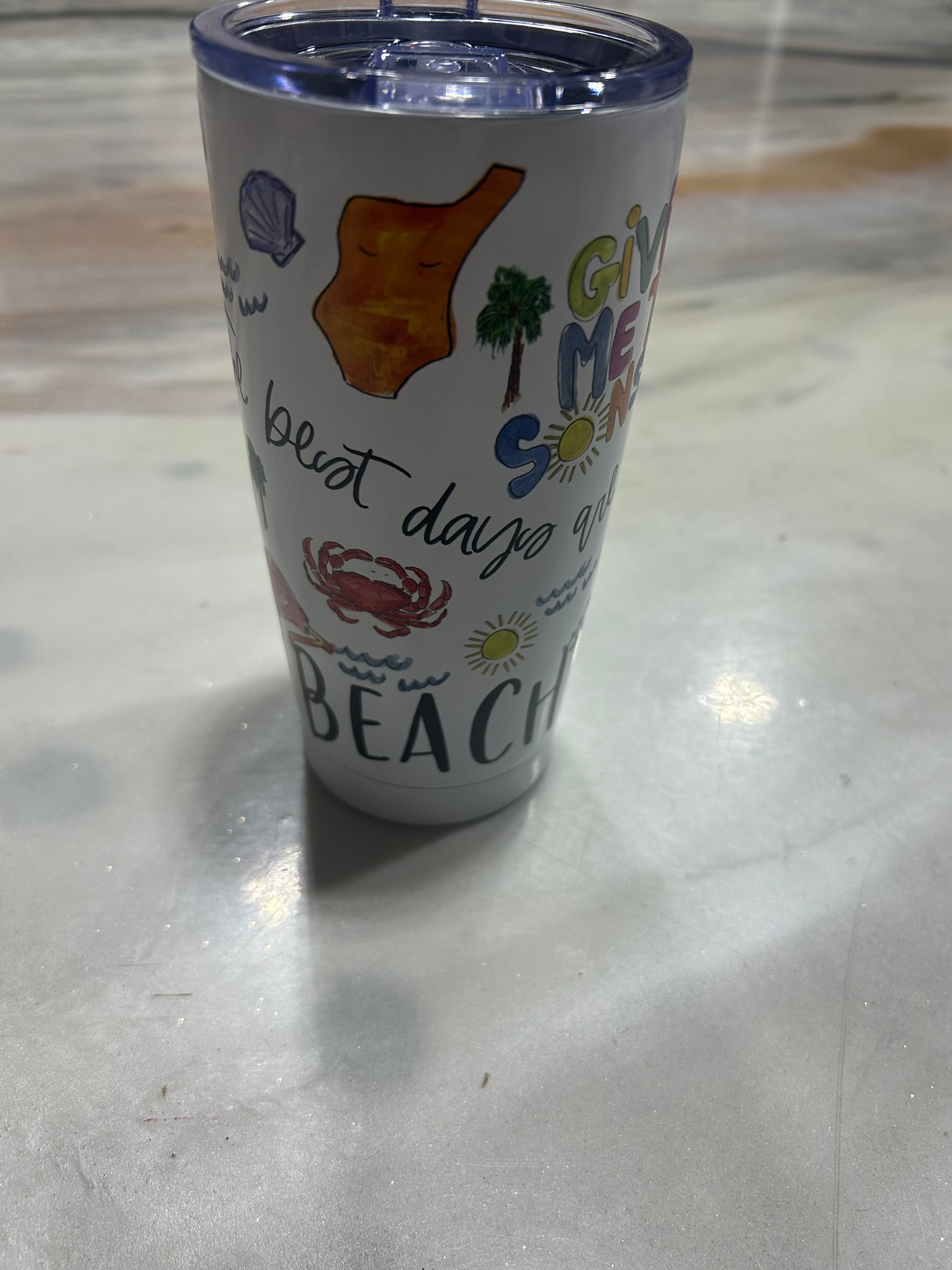 Beach Life Swig 22oz Travel Mug