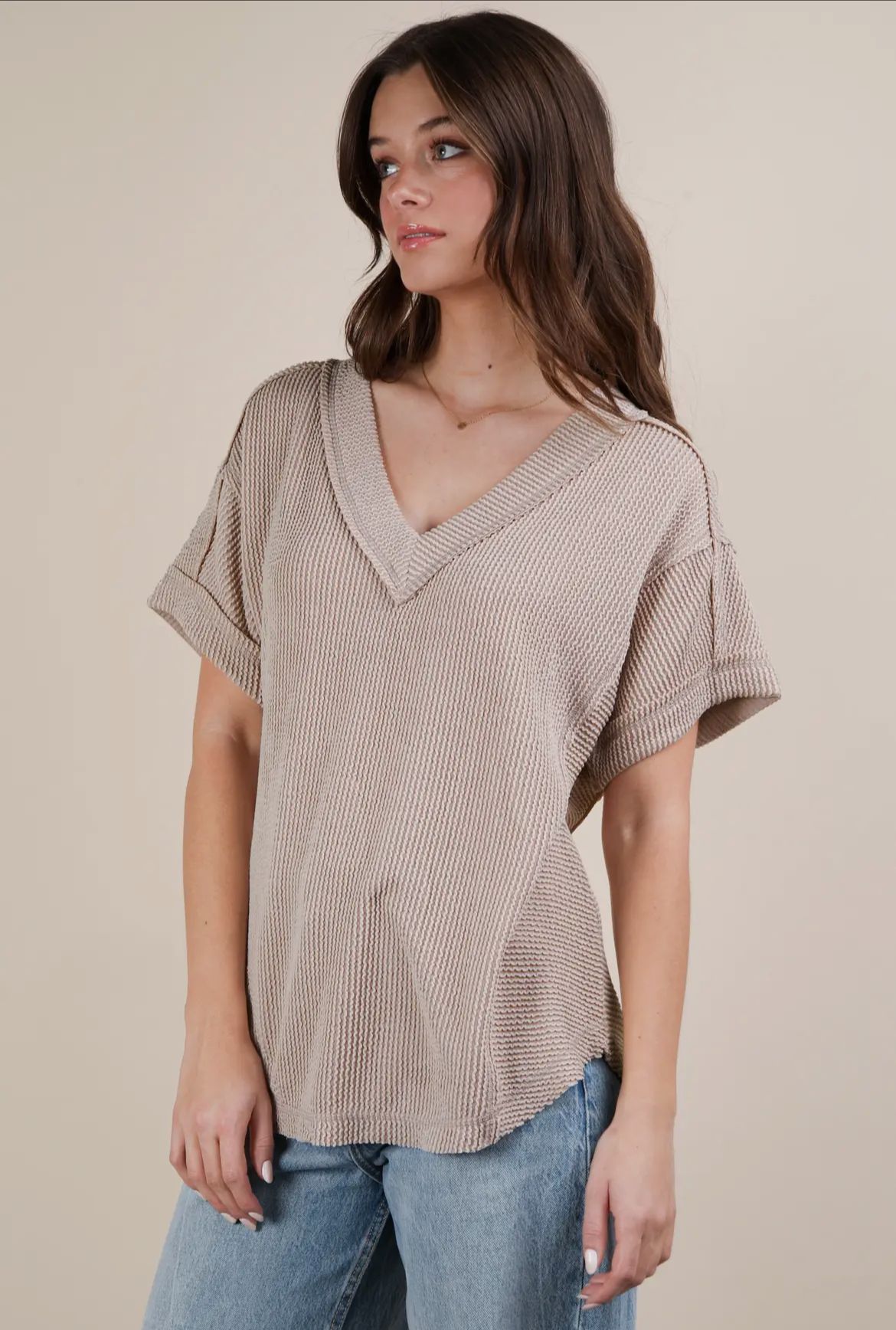 Comfy Ribbed Knit Top
