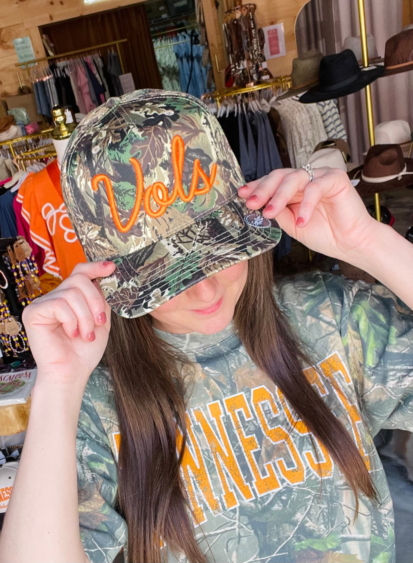 Vols Script Camo Hat