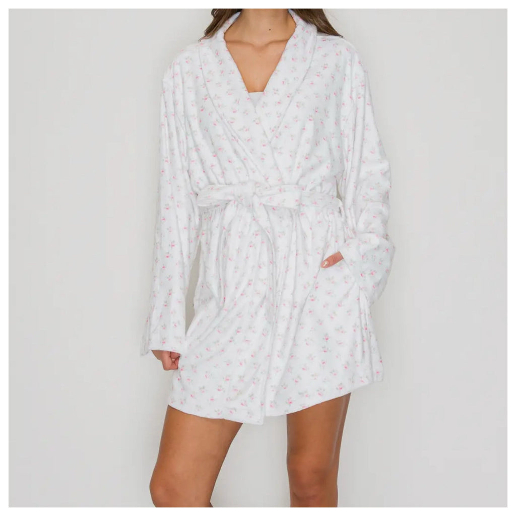 Cozy Soft Flower Print Rose