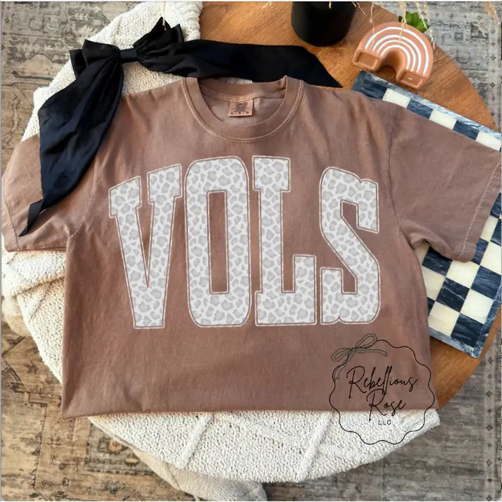 Grey Leopard Vols Tennessee Graphic T-Shirt