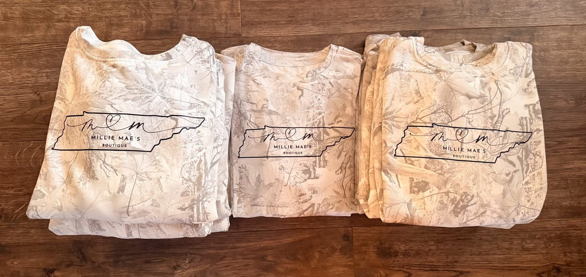 Millie Mae’s Camo Tshirts