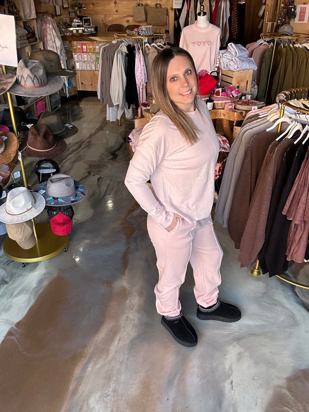 High Waisted Pintuck Sweatpants
