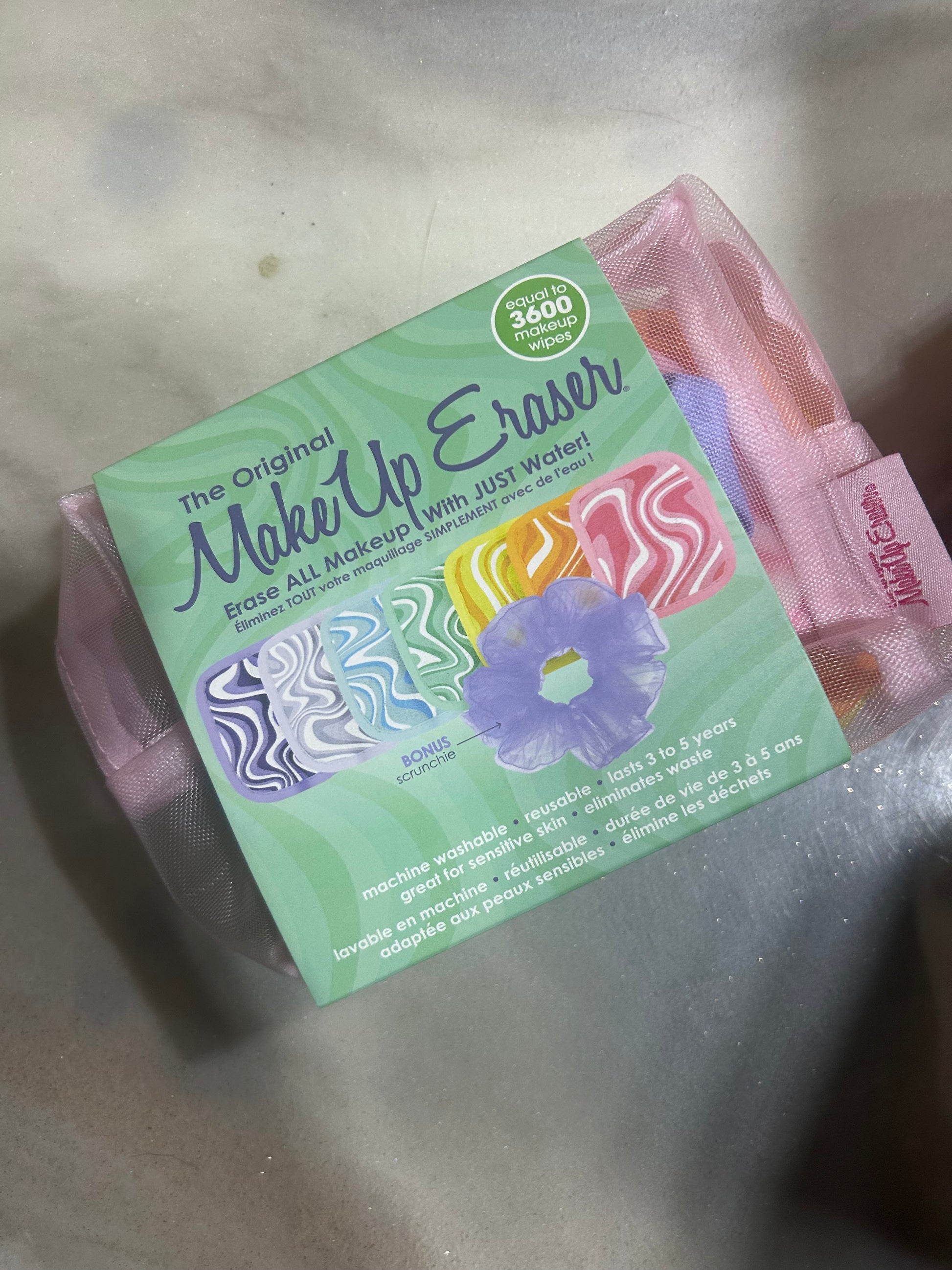 The Original Makeup Eraser with bonus scrunchie