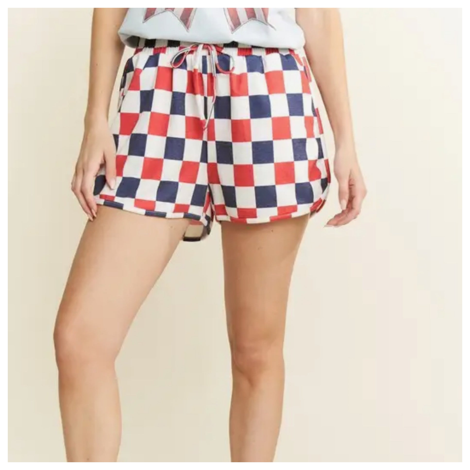 Patriotic Checkerboard Shorts