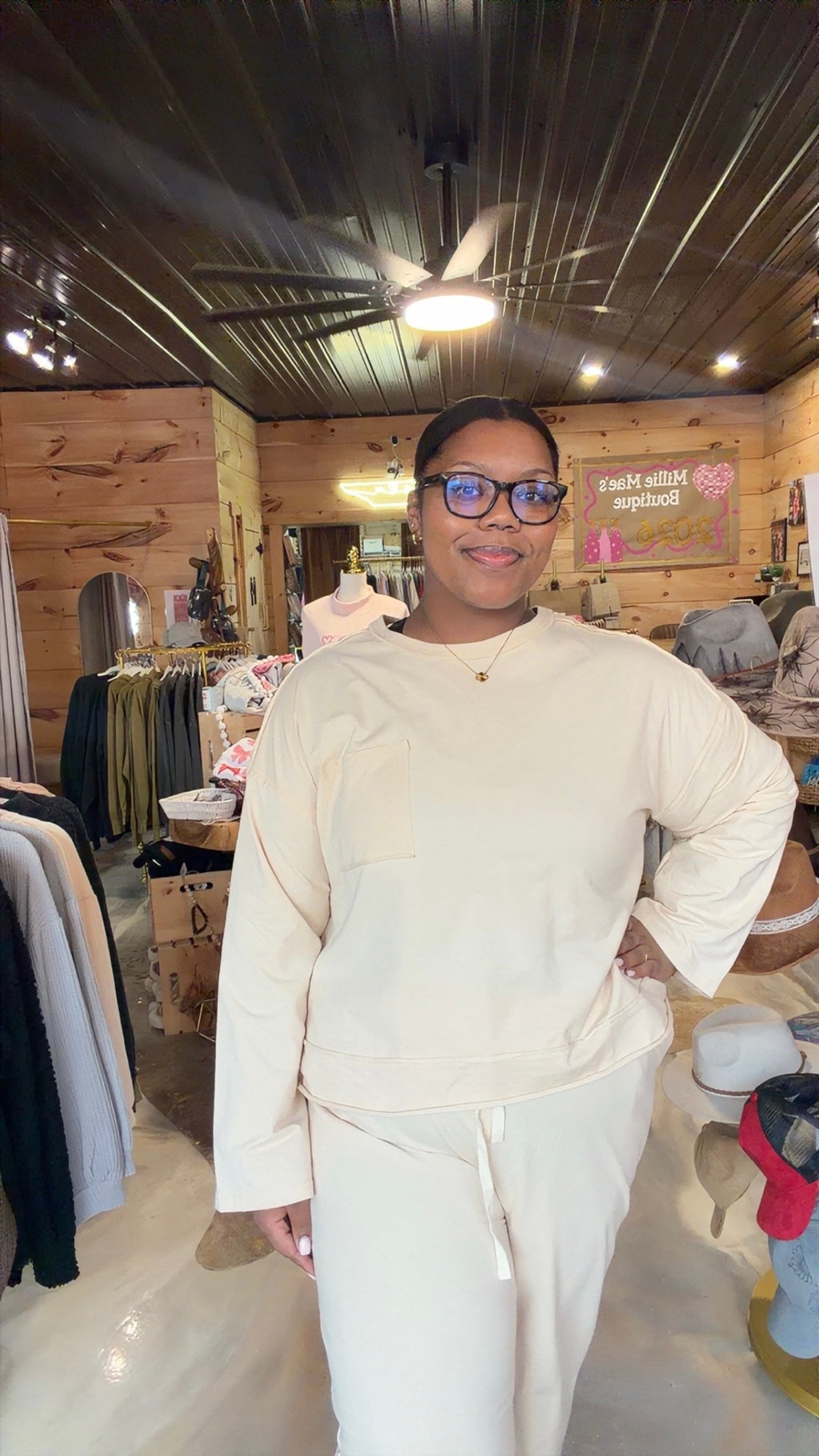 Plus Size Mineral Knit Wash Pant and Top Set