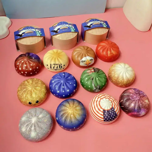 4th of July Dumpling Shape Squishy Stress Relief Toy
