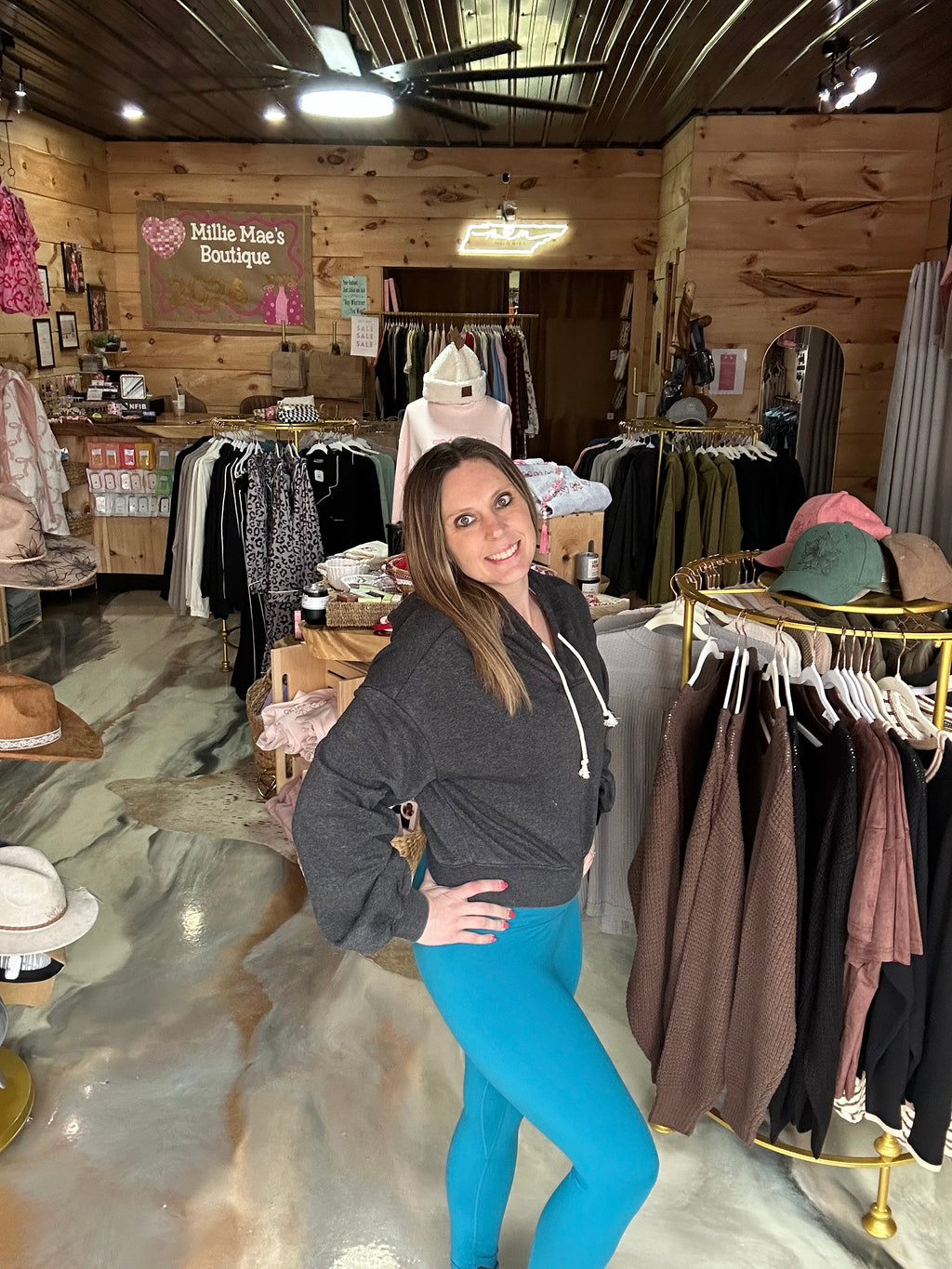 V-Neck Drawstring Detail Long Sleeve Crop Hoodie
