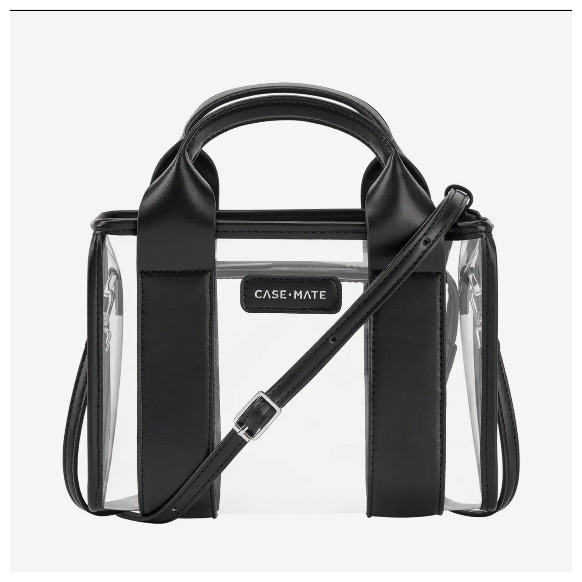 Case-Mate Clear Black Stadium Tote