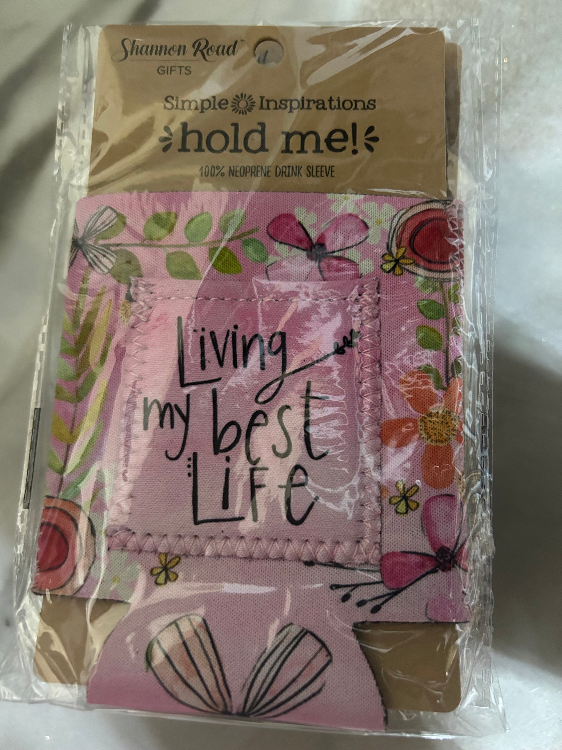 Living my Best Life Inspirational Neoprene Drink Sleeve