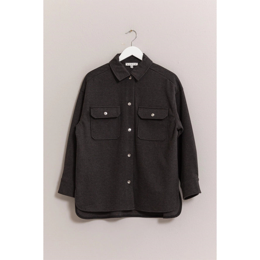 Wool-Like Brushed Shacket