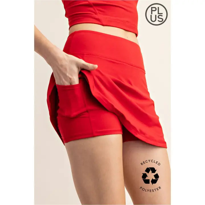Plus Size Butter Skort
