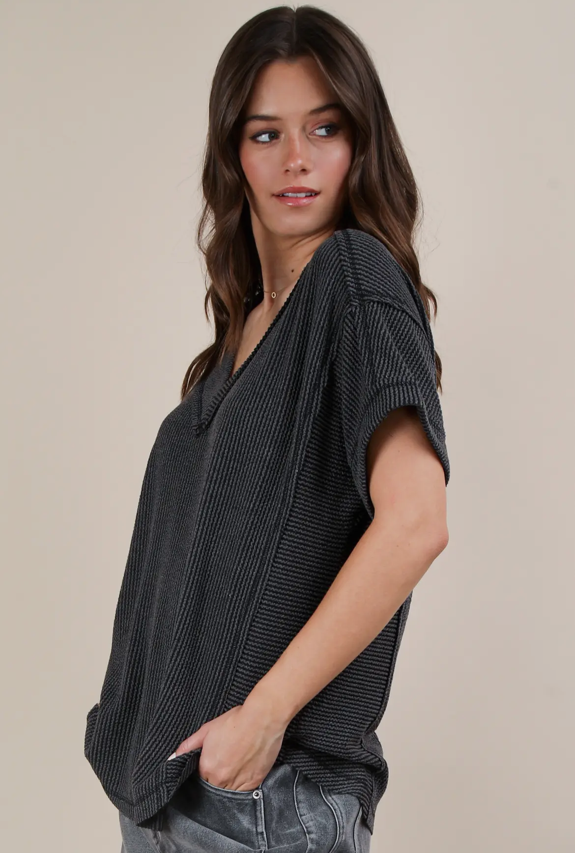 Comfy Ribbed Knit Top