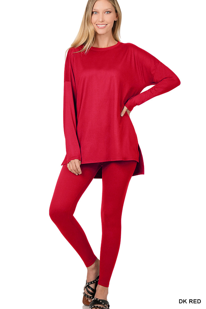 Long Sleeve microfiber loungewear set