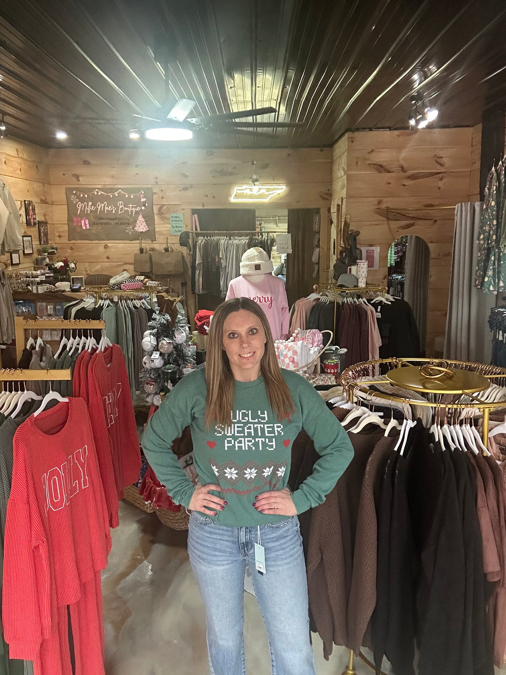 UGLY SWEATER PARTY PUFF MINERAL SWEATSHIRTS