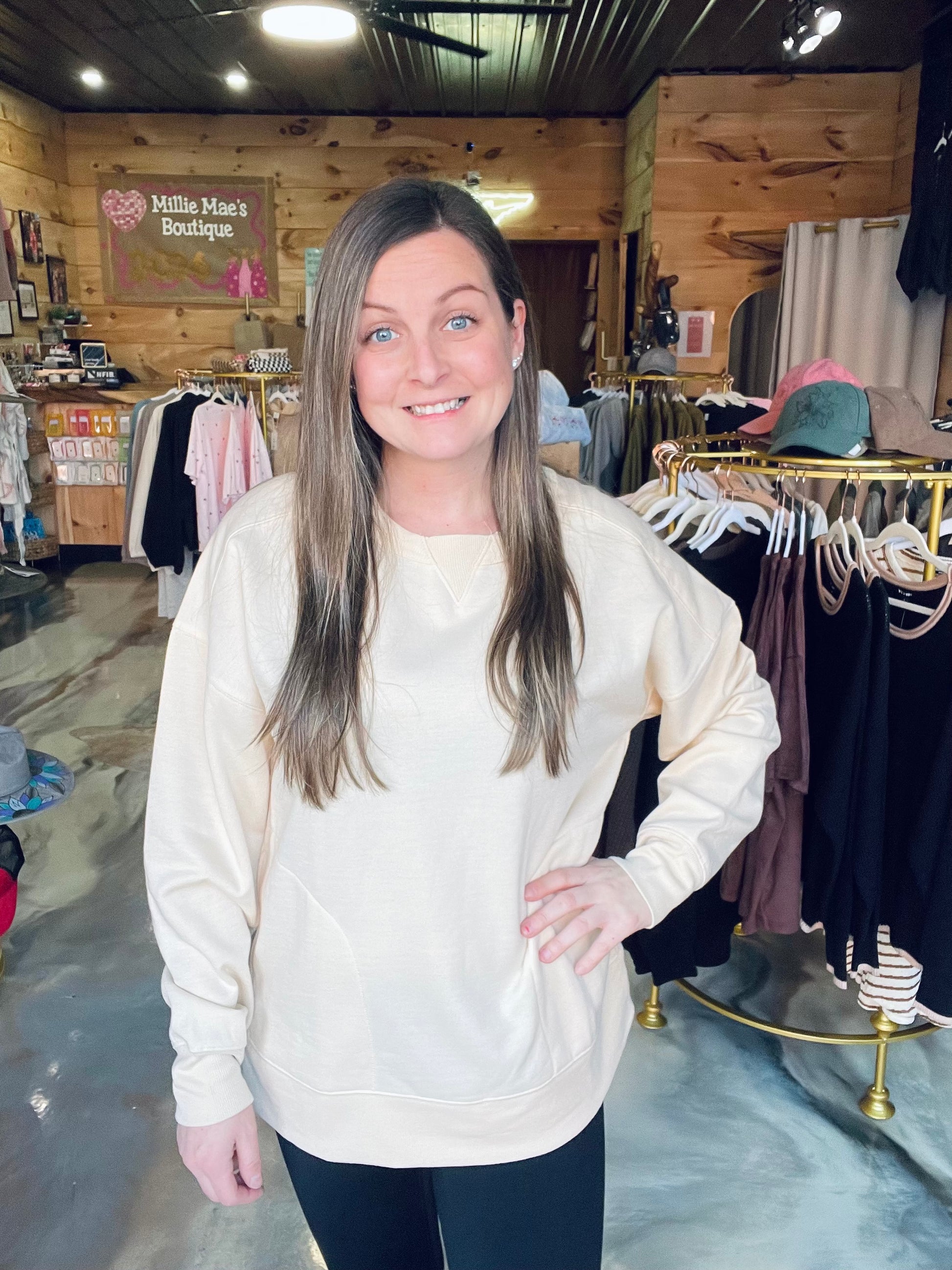Oversized Casual Comfy Solid Knit Top