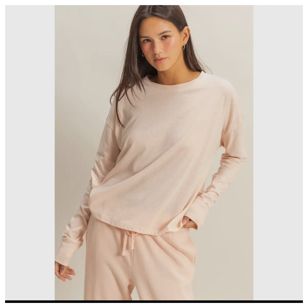 Crew Neck Long Sleeve Tee