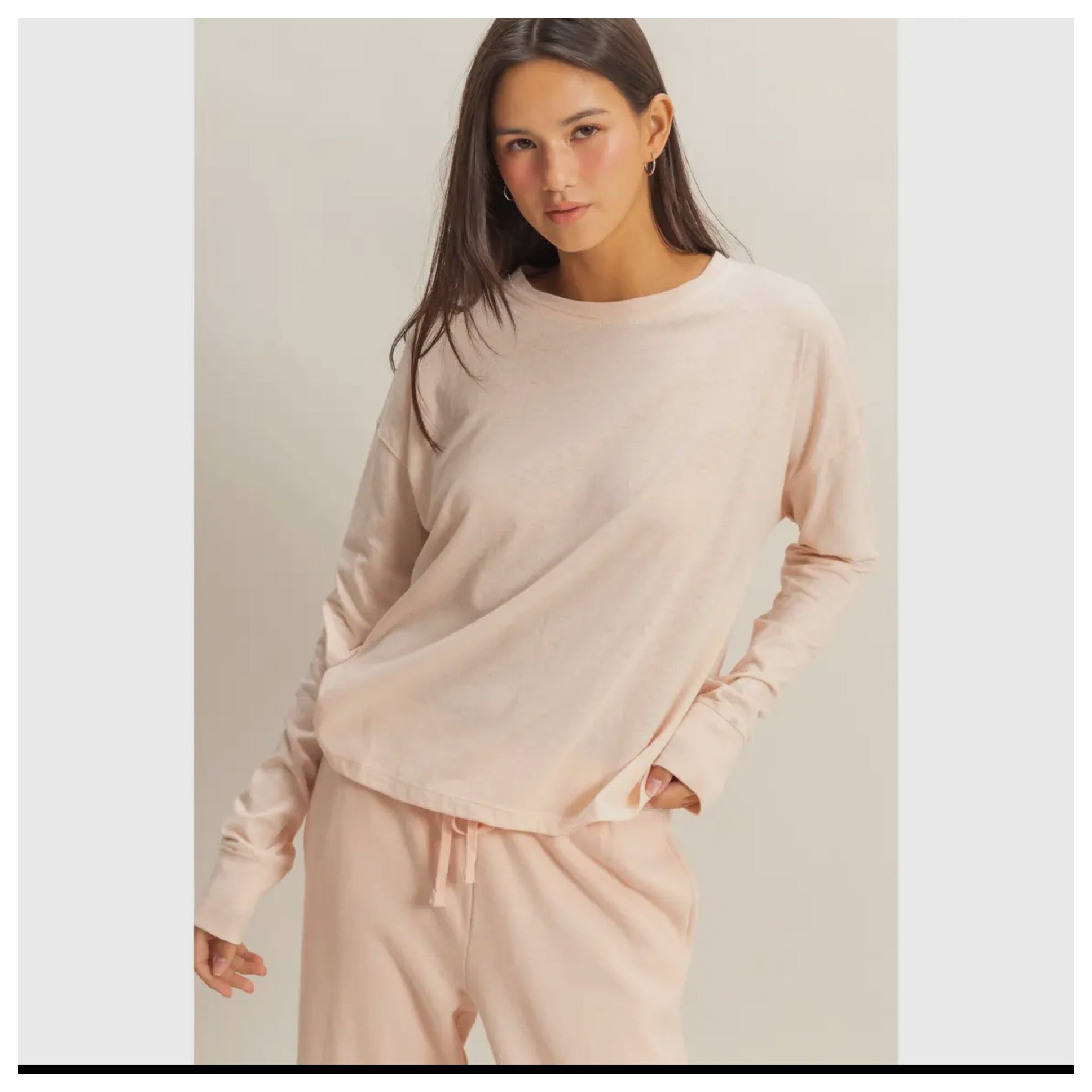 Crew Neck Long Sleeve Tee