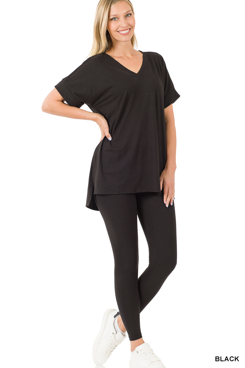 Brushed dty microfiber loungewear set