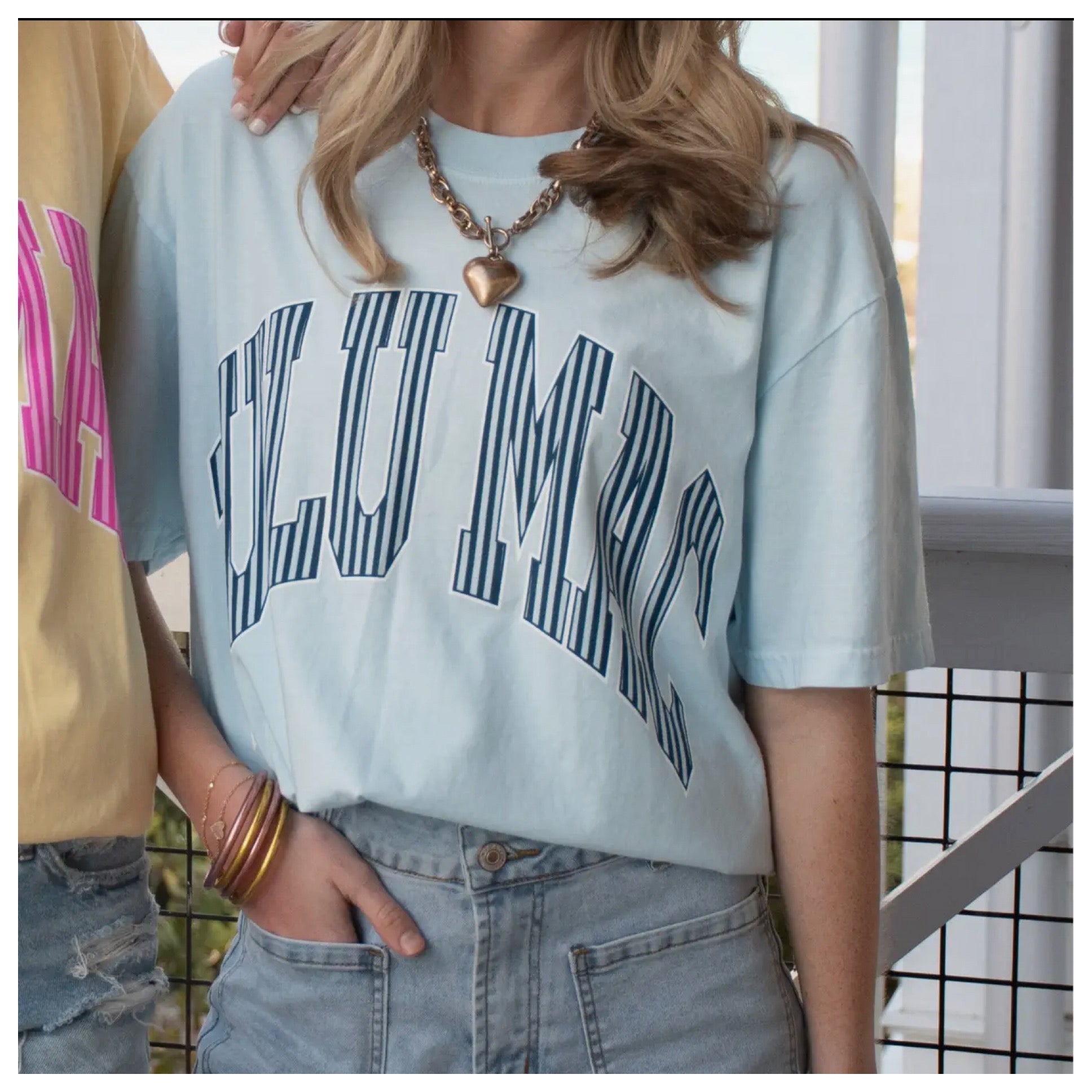 Stripe Adult Lulumac Comfort Colors Tee