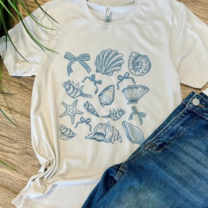 Coquette Seashell Graphic Tee