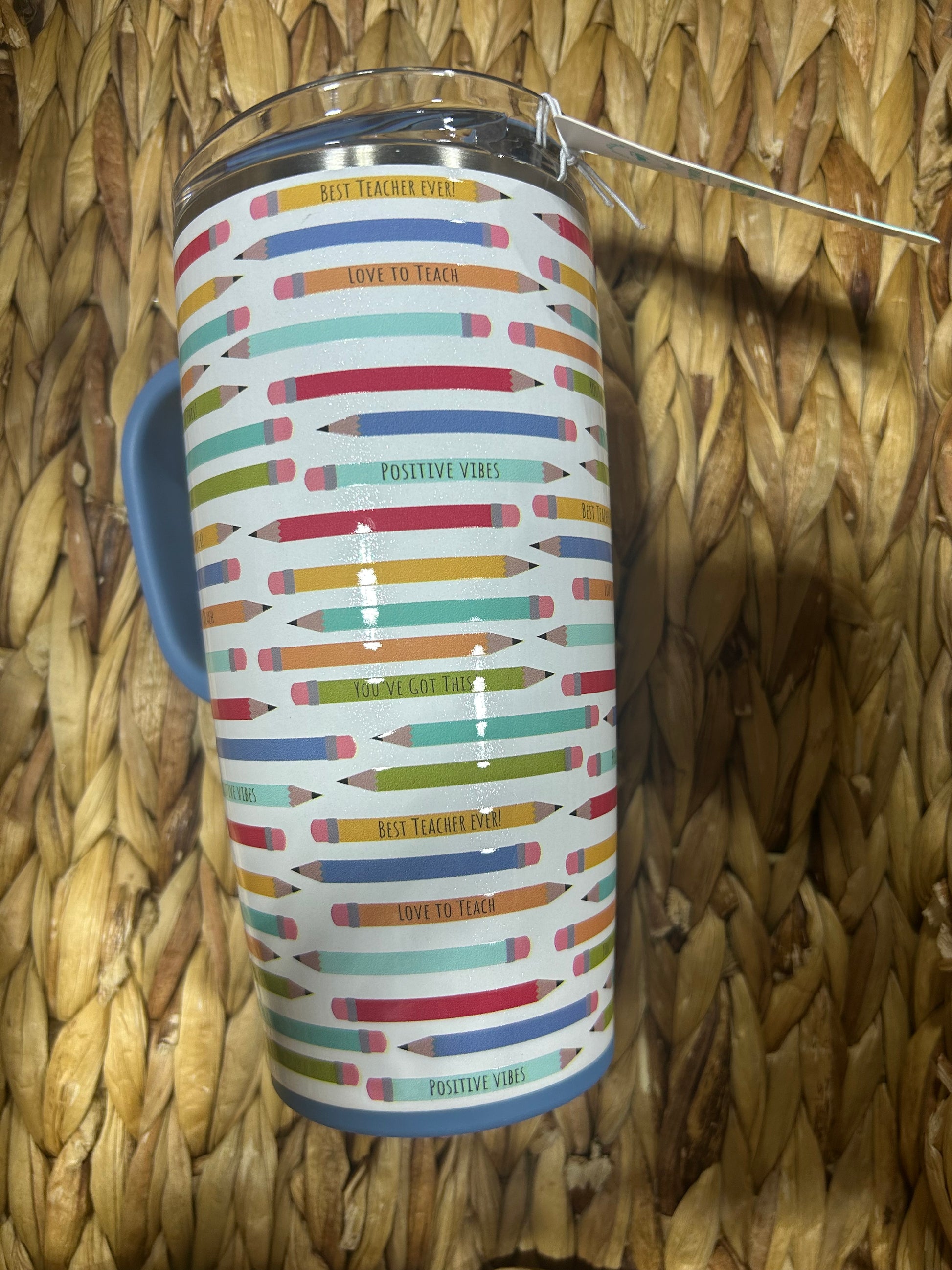 Teacher Pencil Swig 22oz Travel Mug