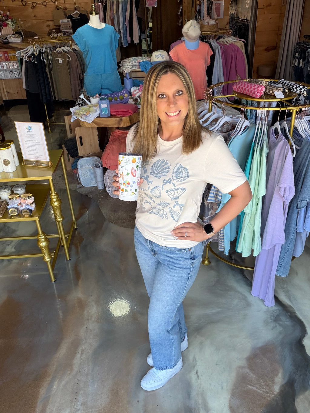 Coquette Seashell Graphic Tee