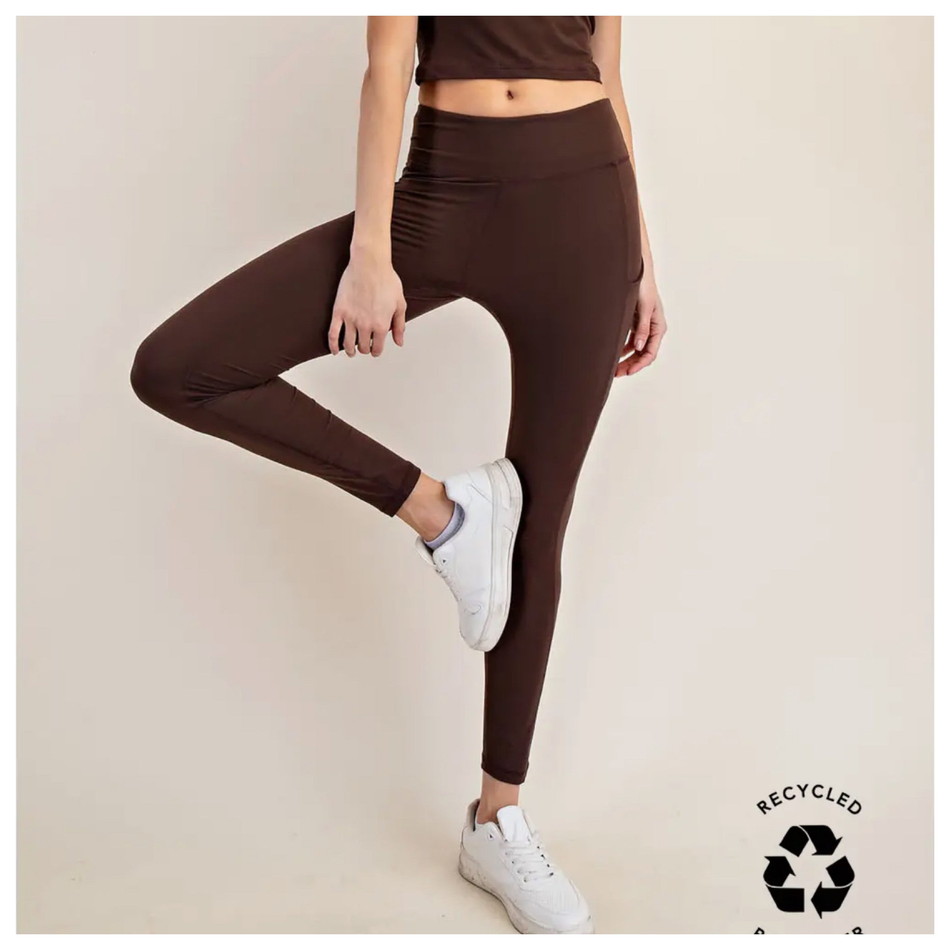 Butter basic pocket legging - espresso