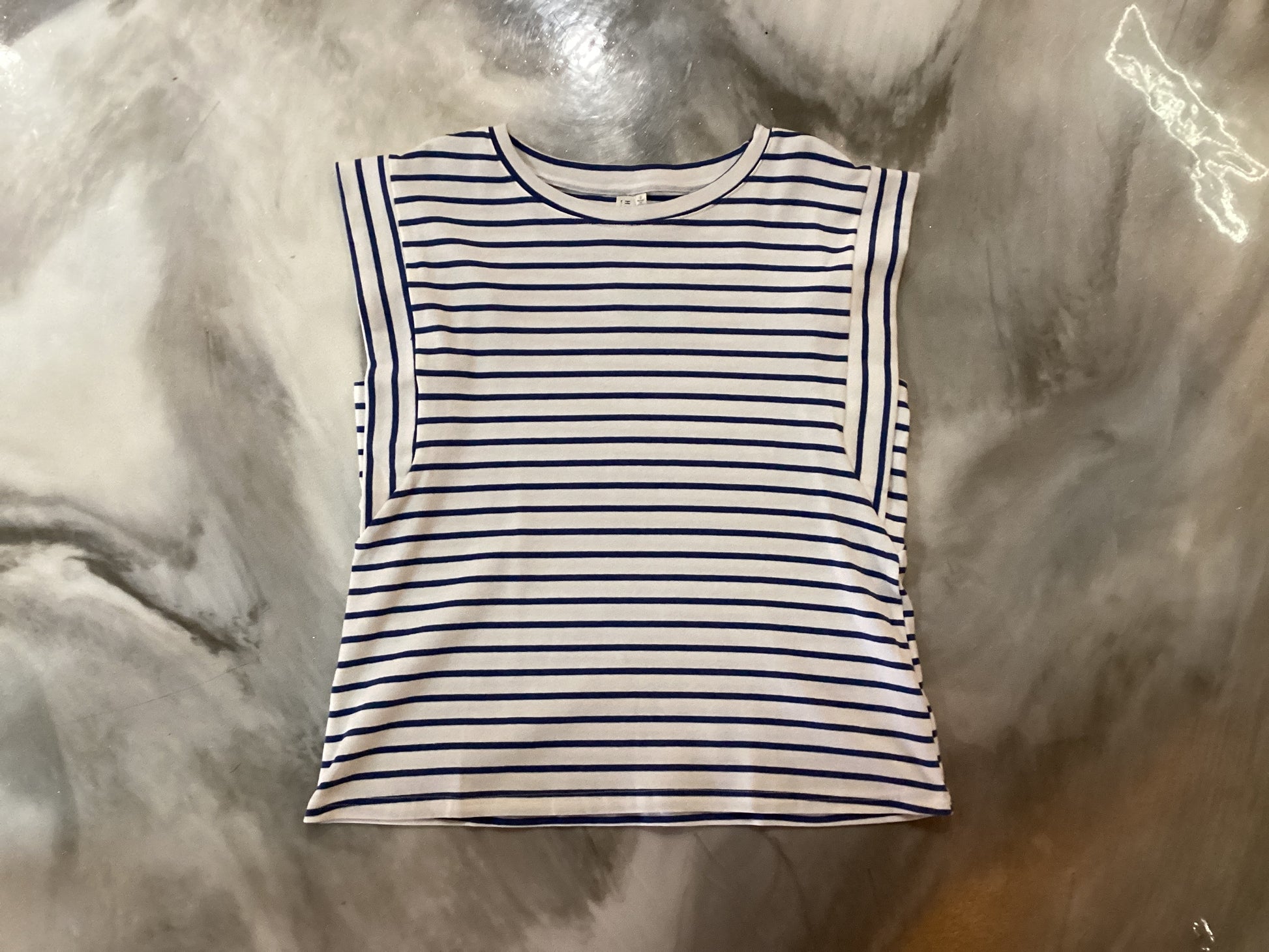 Hayden Blue and White Stripped Shirt