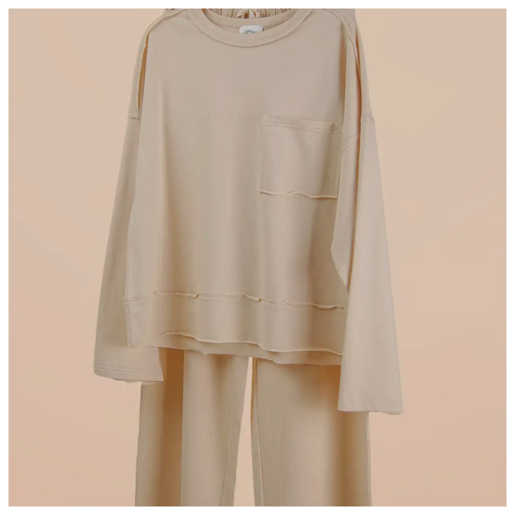Plus Size Mineral Knit Wash Pant and Top Set