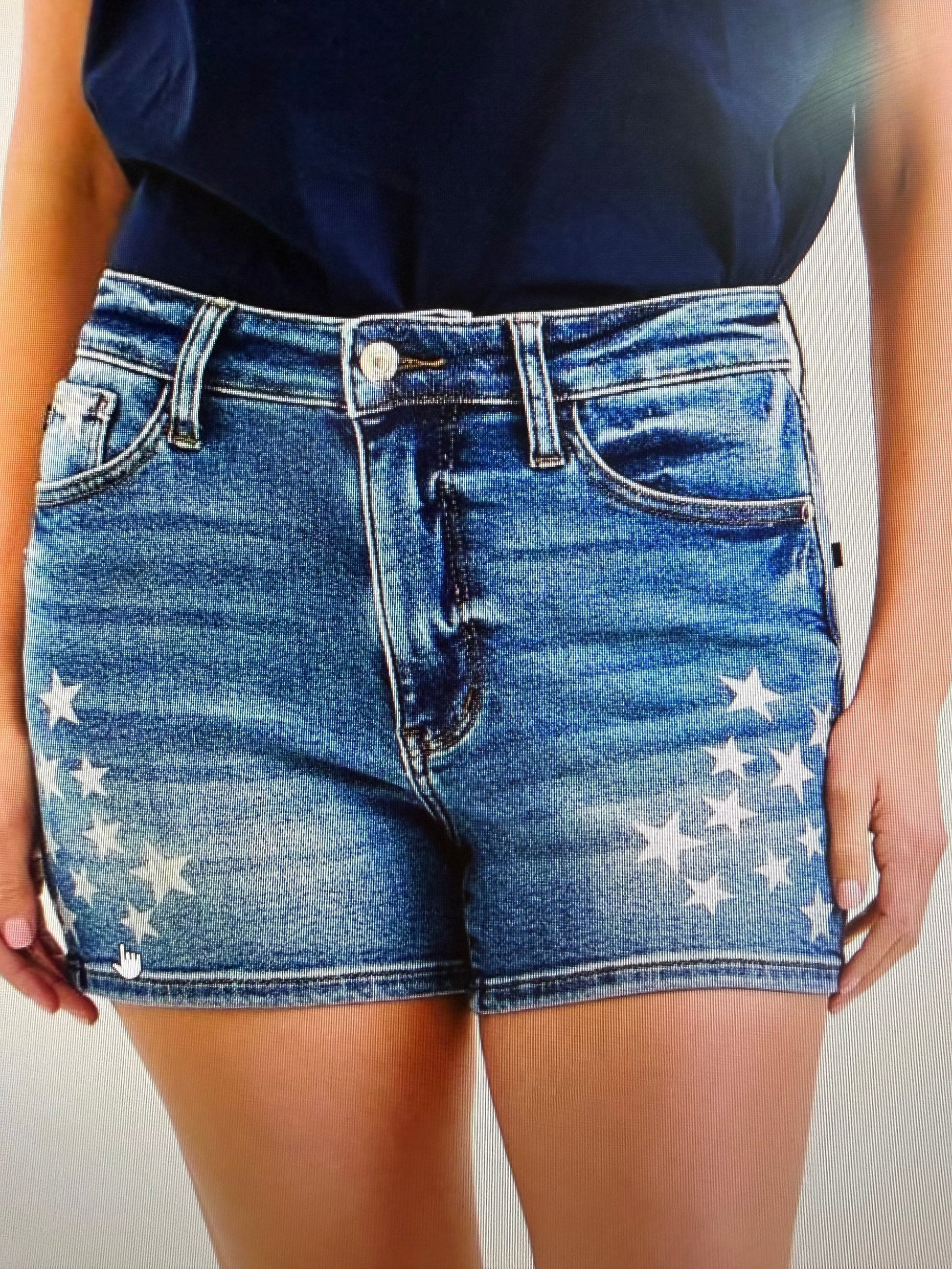 Judy Blue Star Denim Shorts