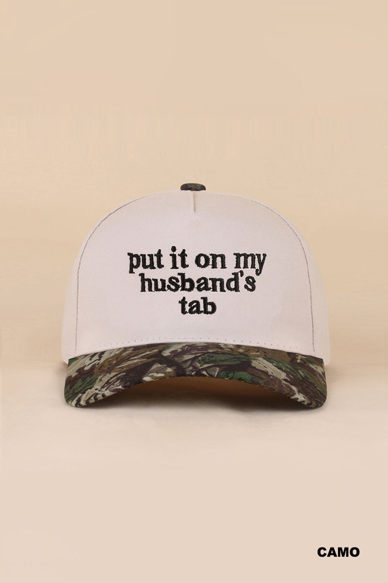 Put it on my husbands tab camo hat
