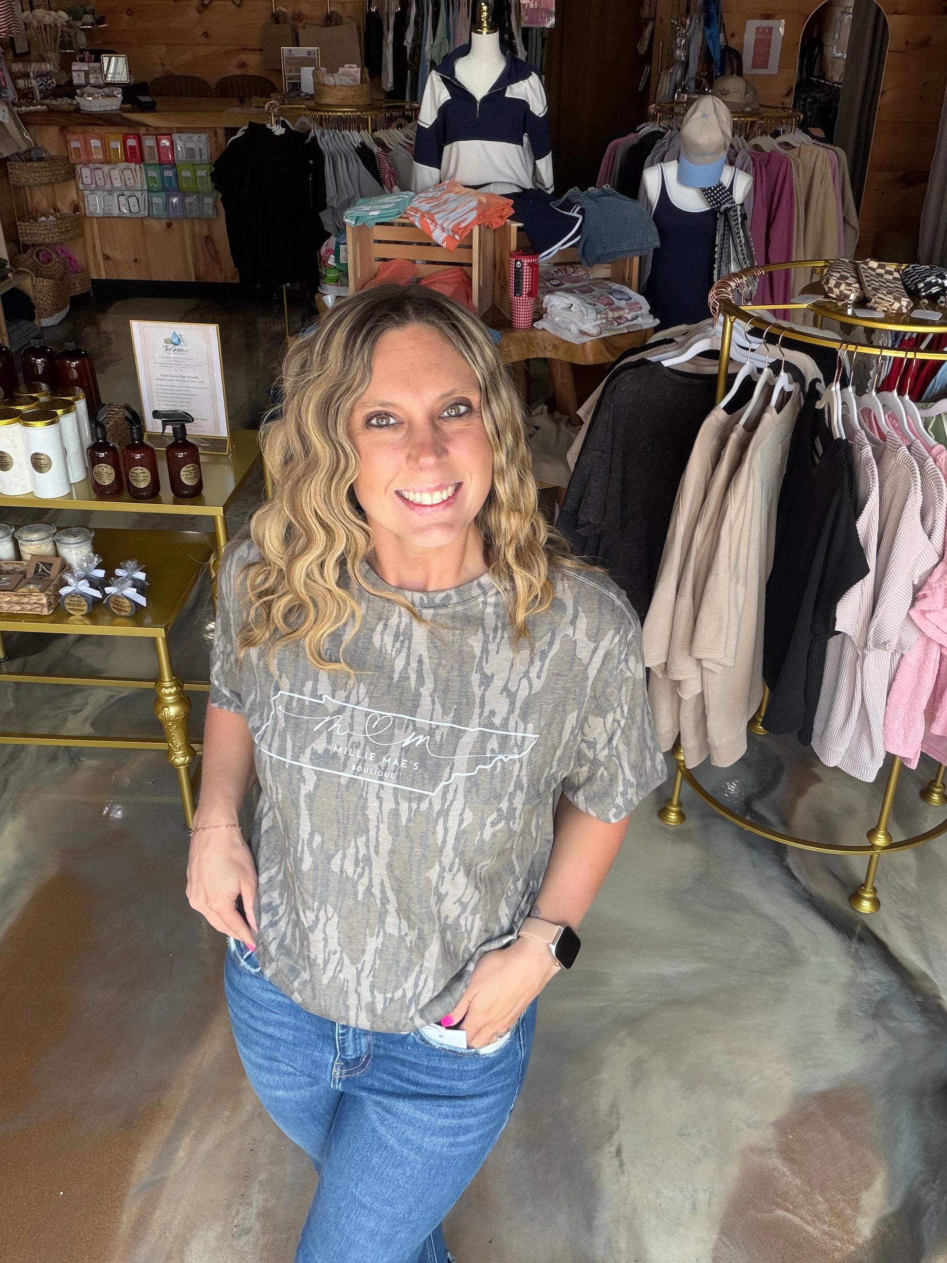 Millie Mae's Bottomland Camo Shirt