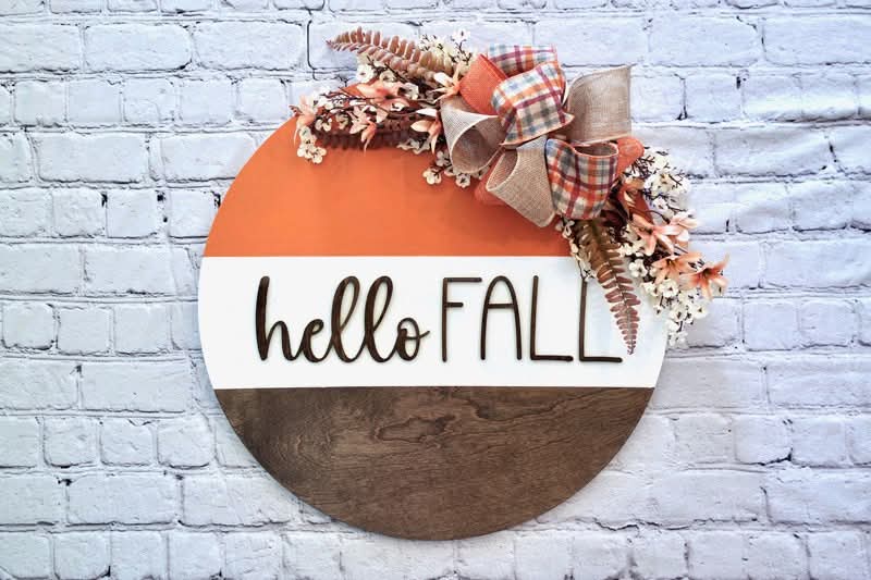 Hello Fall Door Hanger