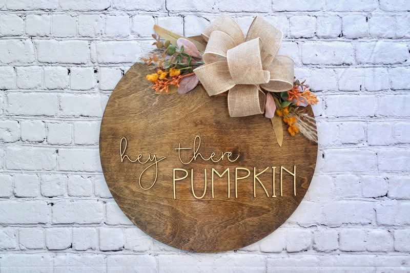 Hey Pumpkin Door Hanger