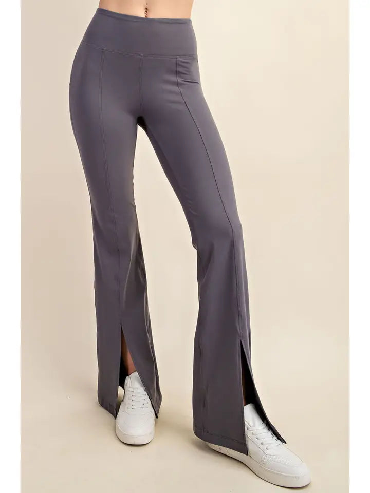 Recycled Butter Front Slit Legging