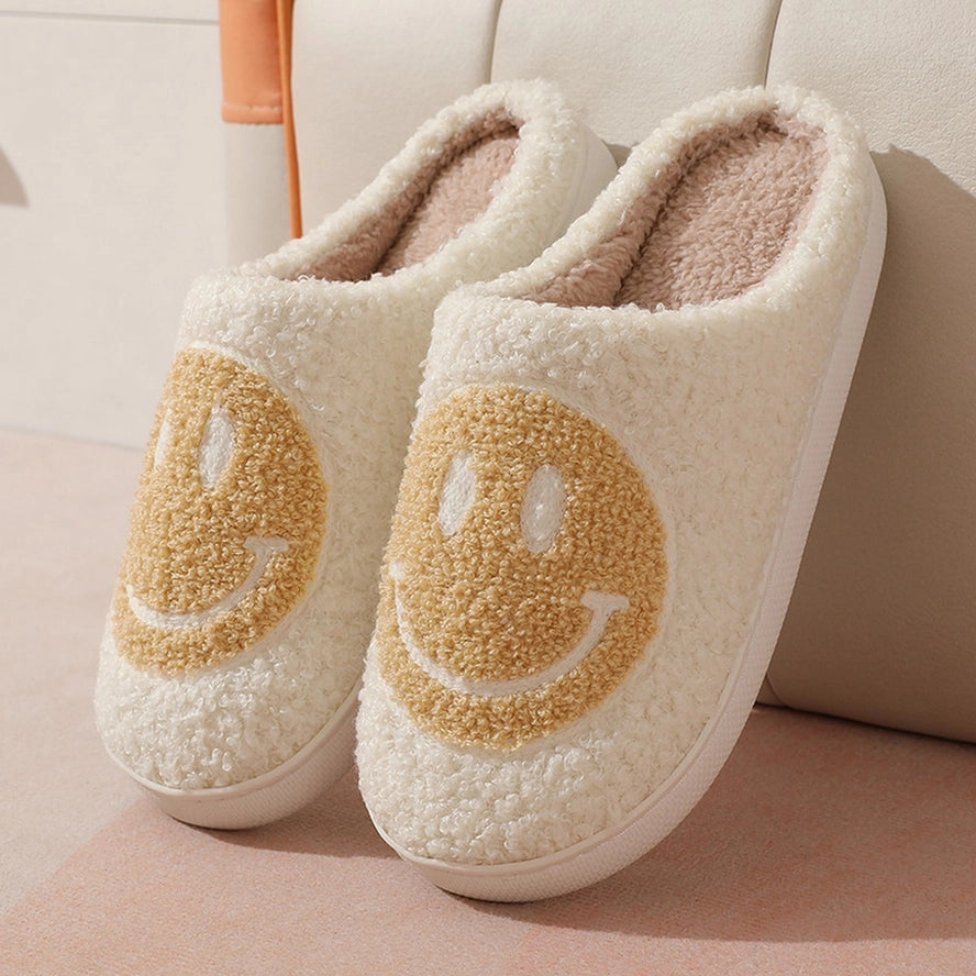 Cartoon Smiling Face Slippers
