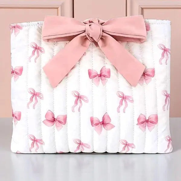 Esther Pink Bow Print Bible Cover