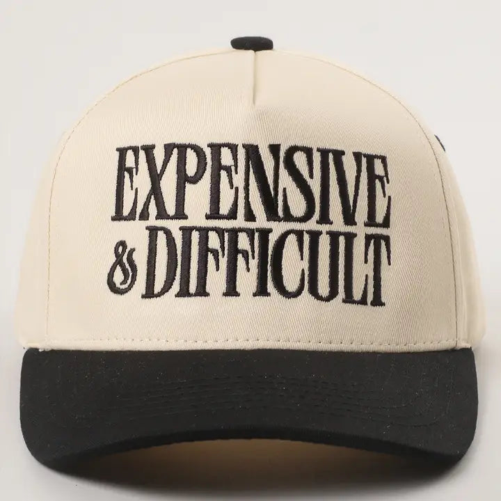 Expensive and Difficult Embroidered Trucker Hat