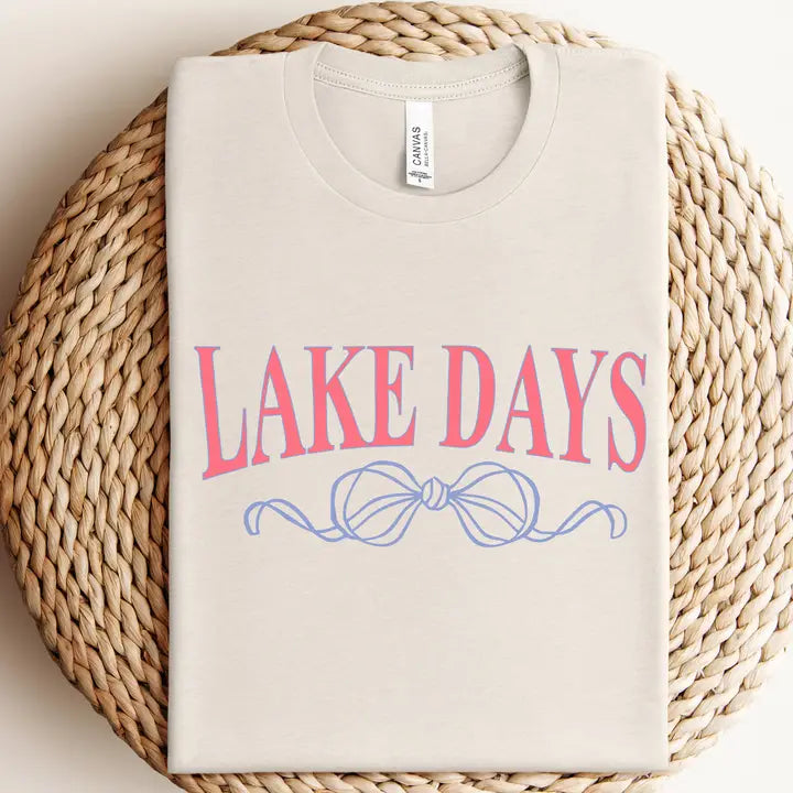 Lake Days Bow Graphic Tee