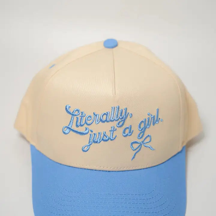 Literally Just A Girl Canvas Cap