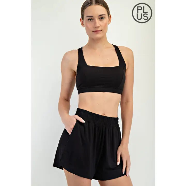 Plus Size Viscose Modal Tulip Short