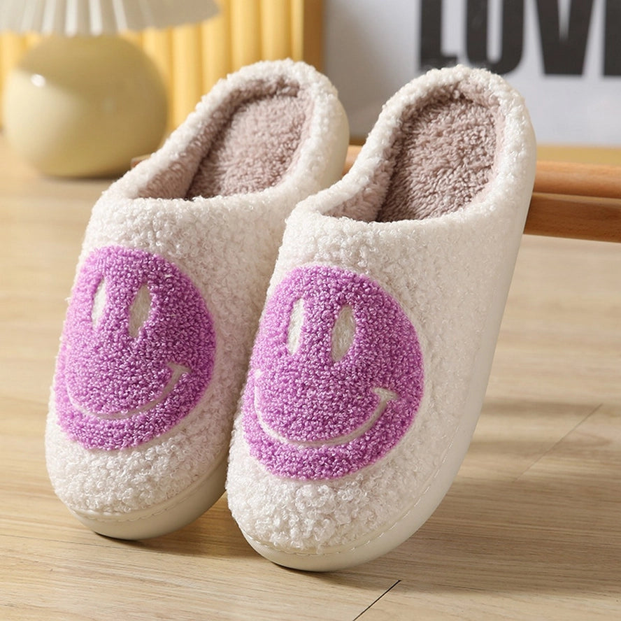 Cartoon Smiling Face Slippers