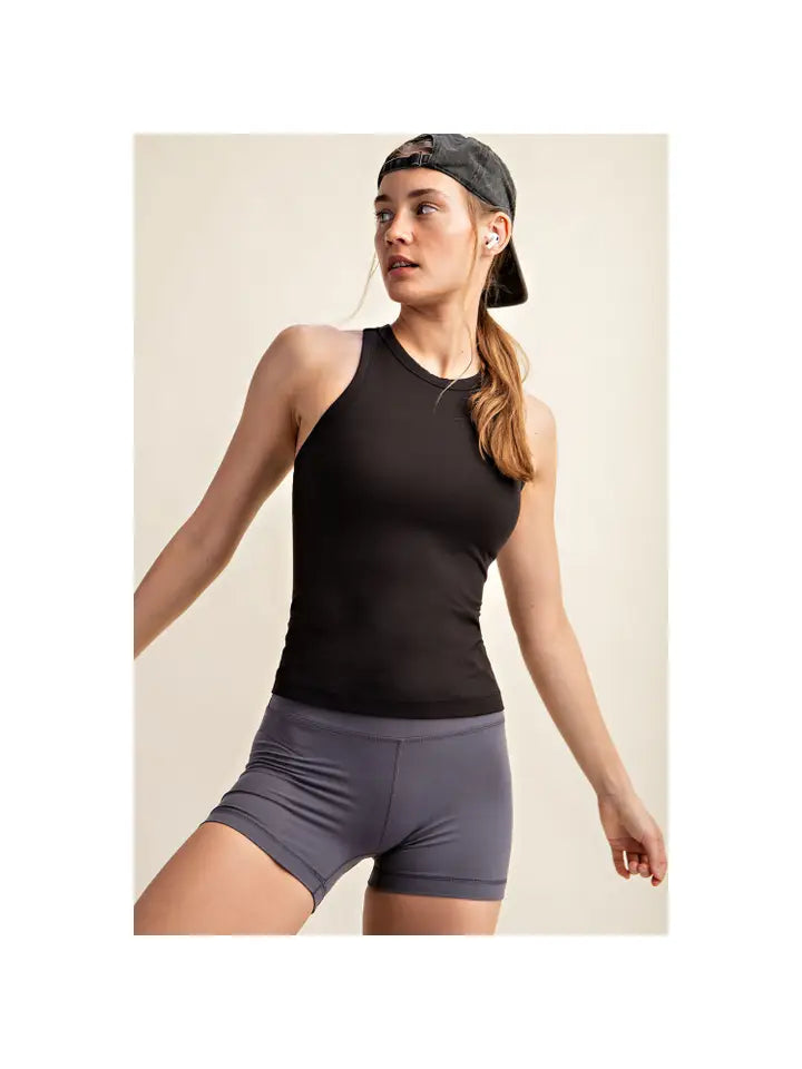 Butter Sleeveless Racer Back Tank Top