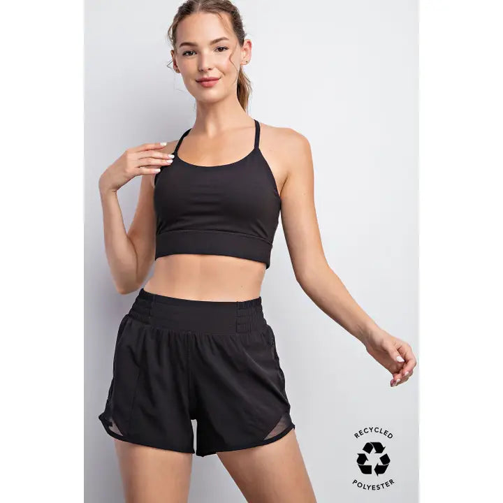 Recycled Active Short with Mesh