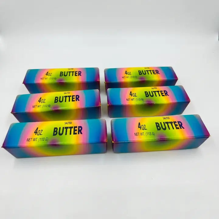 Rainbow Butter Stick Squishy Slow Rising Stress Toy