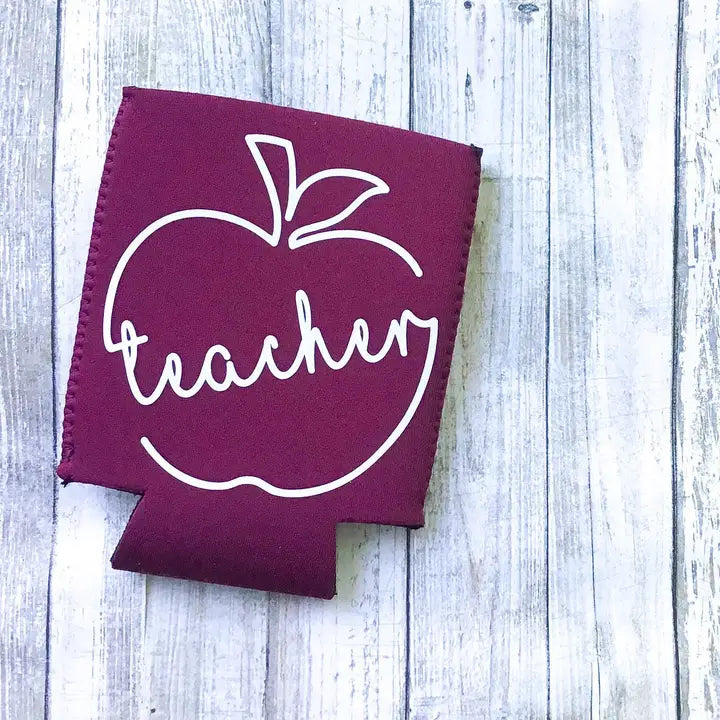 Teacher Apple Can Cooler